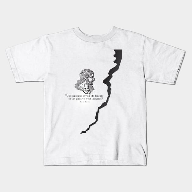 Stoicism Kids T-Shirt by Bakul Store